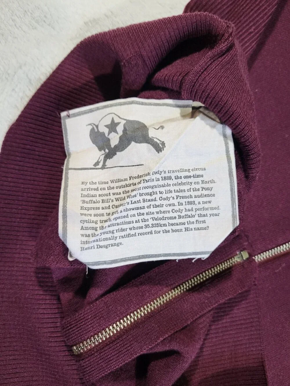 Rapha Finest Merino Track Top Full Zip Maroon Sweater - Large!